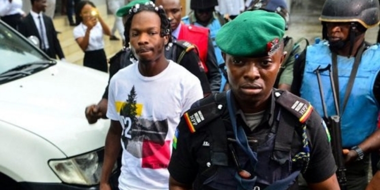 FILED PHOTO: Naira Marley, NP OfficersFand EFCC officials heading to court