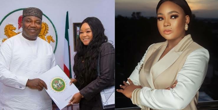 Ifeanyi Ugwuanyi and Rachael Okonkwo