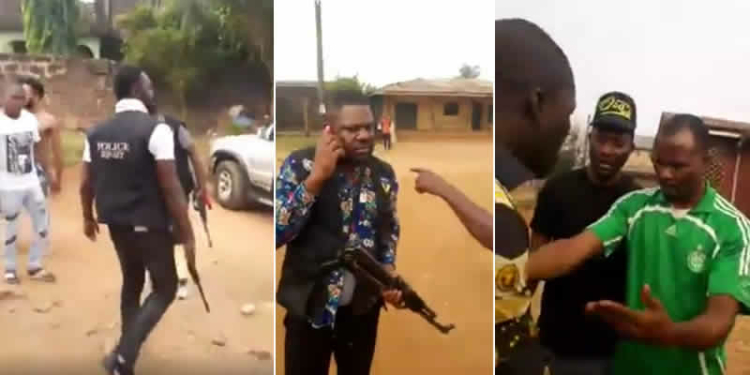 Scene of drama between IRT Police and Benin residence