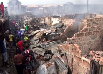 Photo: Scene of the fire incident