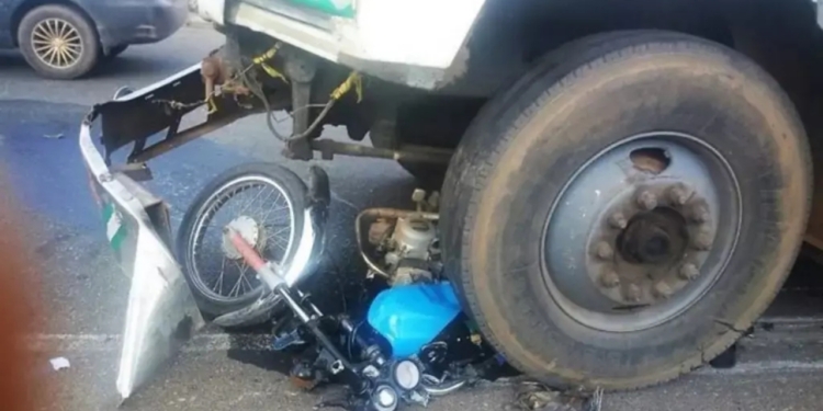 File Image: Trailer-motorcycle Collision