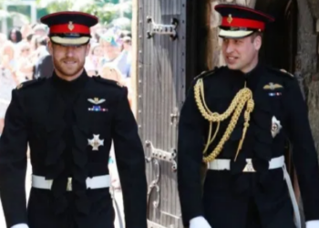 L-R Prince Harry and Prince Williams