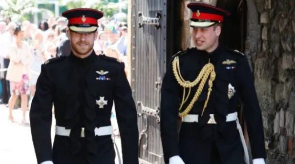 L-R Prince Harry and Prince Williams
