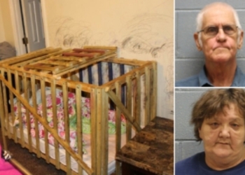 James Bond and his wife Pamela Bond, were charged with child abuse and endangerment after police discovered they were keeping their young grandchildren in cages.