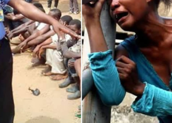 Filed photo of arrested Fulani herdsmen and a rape victim  — for depiction