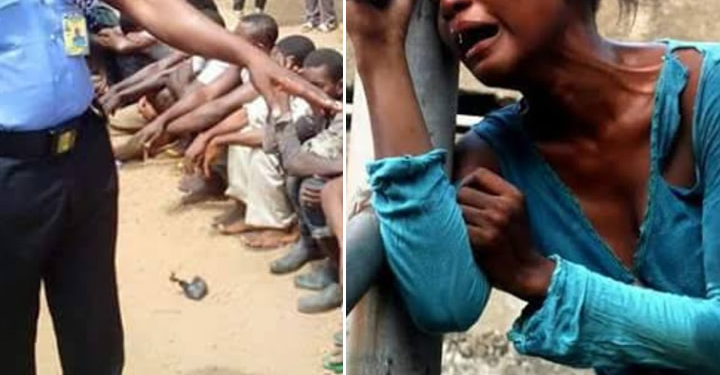 Filed photo of arrested Fulani herdsmen and a rape victim — for depiction