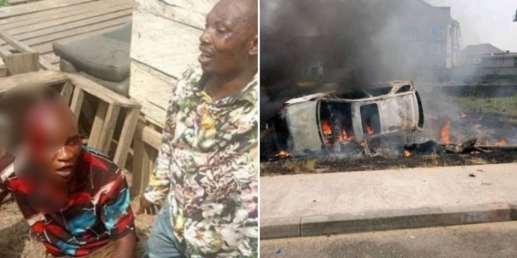 Suspected Robbers, Scene of mob attack