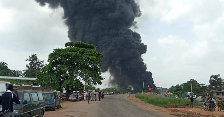 File Image: Fire accompanied by smoke