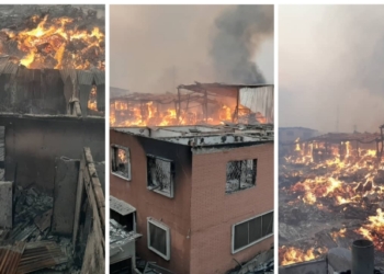 Scene of fire incident at Amu market