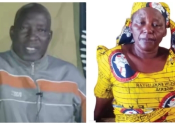 L-R Beheaded Adamawa CAN Chairman, wife of the late cleric
