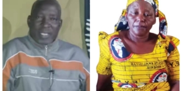 L-R Beheaded Adamawa CAN Chairman, wife of the late cleric