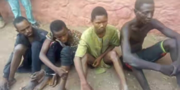 Cross section picture of suspected kidnappers