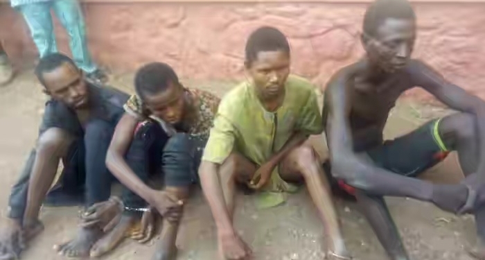 Cross section picture of suspected kidnappers
