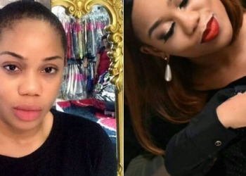 Toyin Lawani and son, Lord Tega