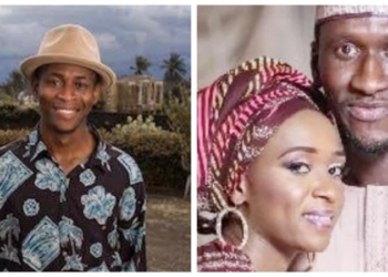 L-R Solomon Buchi, Maryam Sanda and his husband