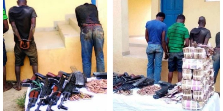 Pictures taken when the suspects now convicts were paraded