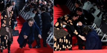 Al Pacino fell on the red carpet at the Baftas