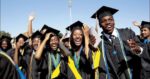 Fresh university graduates at a convocation ceremony in Nigeria.