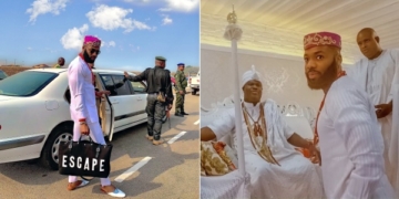 Swanky Jerry pays courtesy visit to Ooni of Ife