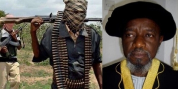 L-R Depict of an unknown armed man, former ABU vice-chancellor