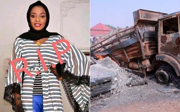 L-R: Fatima (victim), scene of attack