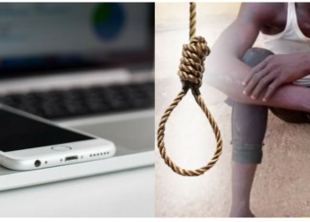 L-R  iphone and a Laptop; Man sentenced to Death By Hanging (Image To Illustrate Story)