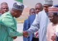 Gov. Zulums welcomes Buhari to Borno State - File photo