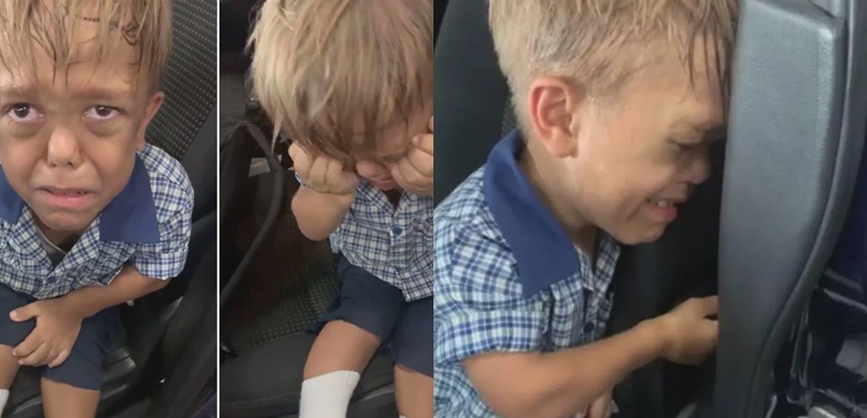 Image result for Mother shares video of her 9-year-old son with dwarfism, crying and threatening to commit suicide due to incessant bullying YOUTUBE VİDEO