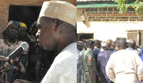 L-R Governor Aminu Masari, photo taken at the scene