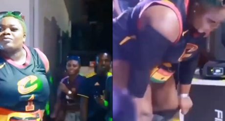 Moments singer, Queen Haizel removed her panties while performing on stage