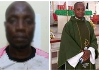 The prime suspect, the slain Catholic priest