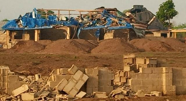 BREAKING: Explosion rocks Ondo, hundreds of buildings destroyed