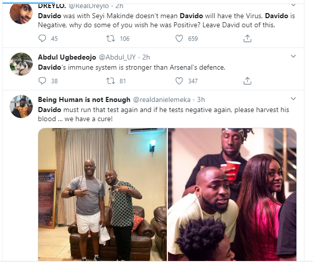 Davido should run a coronavirus test again, Nigerians react after Governor Makinde tested positive
