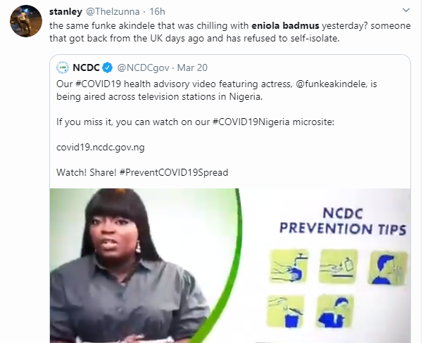 Eniola Badmus called out for not self-isolating after returning from UK 