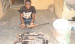 Man arrested with guns concealed in bag of Garri