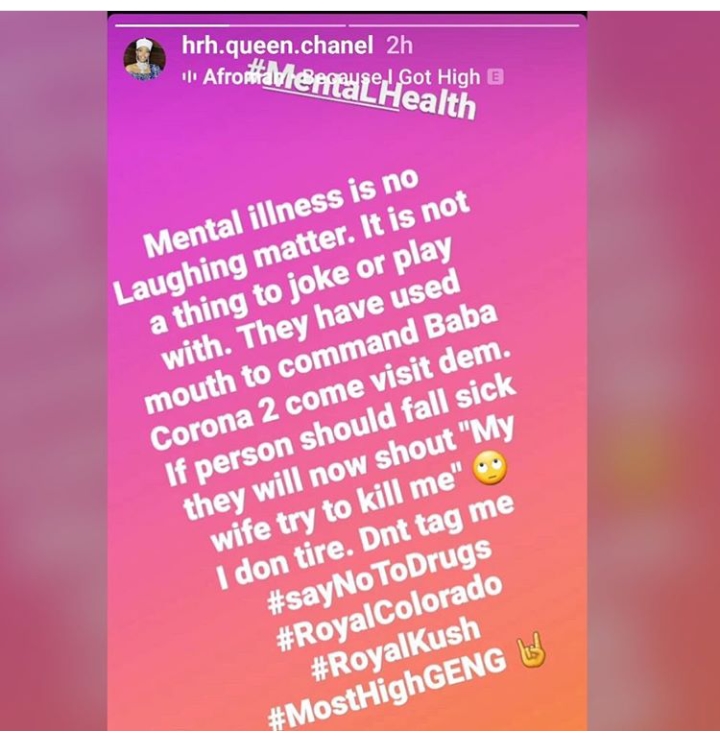 Oluwo of Iwo’s ex wife reacts to his coronavirus video, blames it on hard drugs