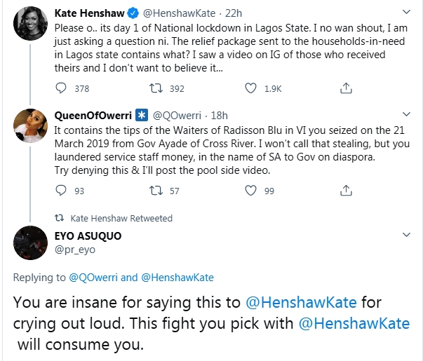 Twitter user accuse Kate Henshaw of money laundering, she response
