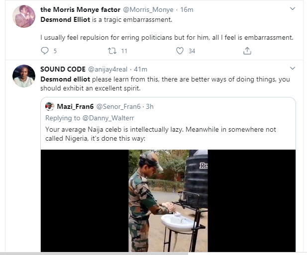 Coronavirus: Actor Desmond Elliot blasted over his 'makeshift cleansing' project