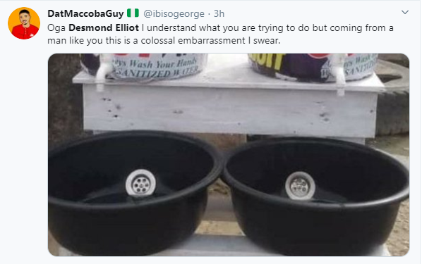 Coronavirus: Actor Desmond Elliot blasted over his 'makeshift cleansing' project