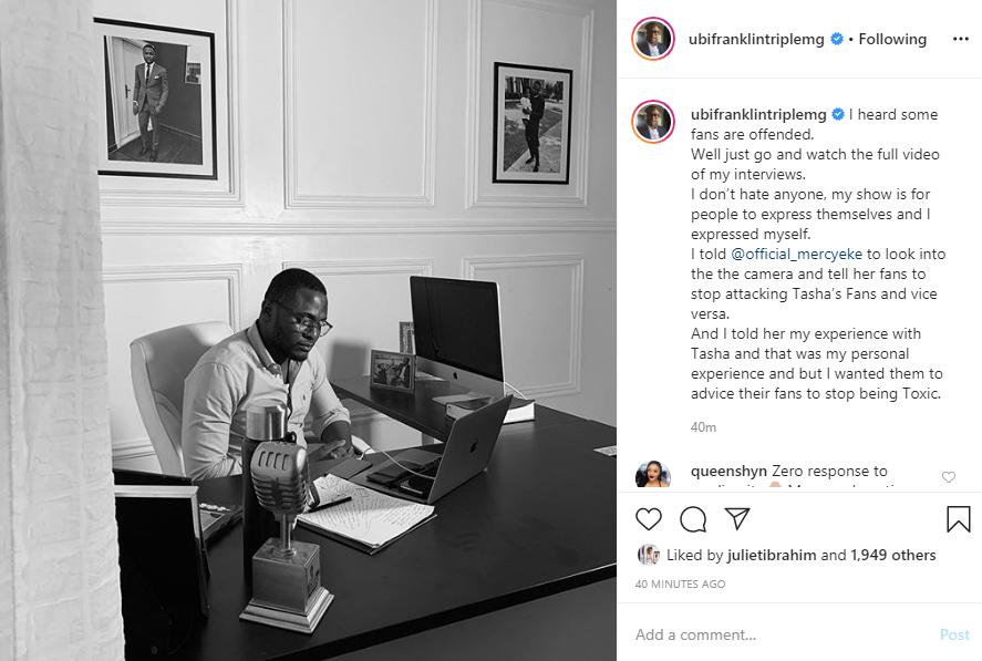 Franklin claims to have been attacked by Tacha for not givng her a BBNaija contact