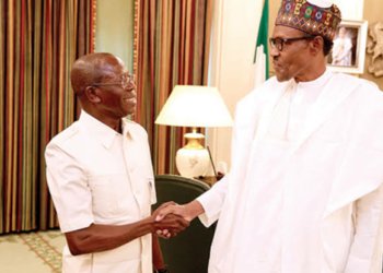 President Buhari Felicitates With Oshiomhole On His 68th Birthday