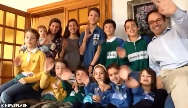 Father reveals his entire family including eleven children have caught Coronavirus