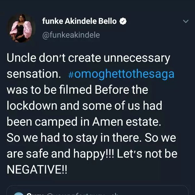 Nigerians Call For Funke Akindele And Hubby’s Arrest For "crowded" houseparty on his 43rd birthday yesterday April 4.  They React