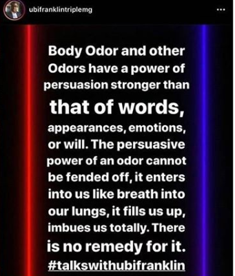 Ubi Franklin shades Tacha, says 'there is no remedy for body odour'