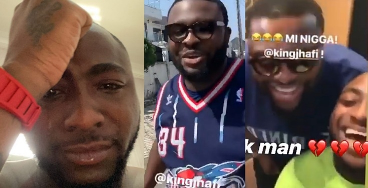 Davido in tears as he loses close friend to death