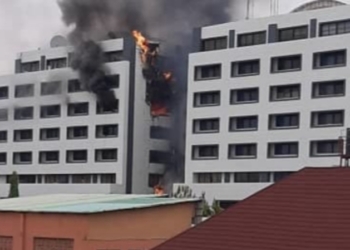 BREAKING: Fire Guts Office Of The Accountant General In Abuja