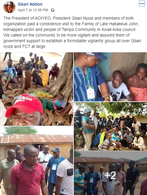 Gunmen kill 19-year-old student then kidnap his neighbour in the FCT