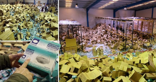 Man arrested for stealing and selling 2 million face masks