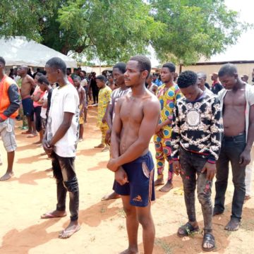 PHOTOS: Police Arrest 150 Suspected Cultists Over ogun unrest