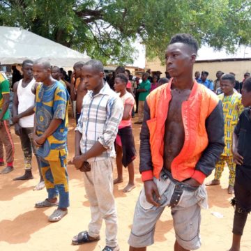 PHOTOS: Police Arrest 150 Suspected Cultists Over ogun unrest